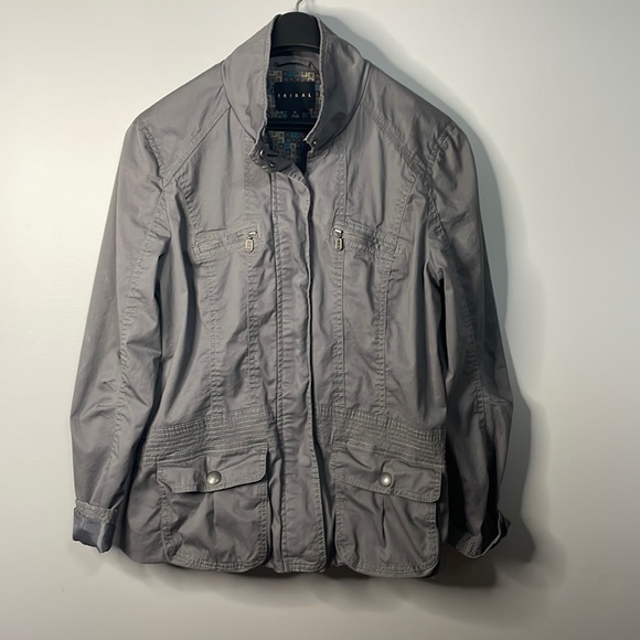 TRIBAL GRAY Utility JACKET SIZE 10 - Picture 1 of 9